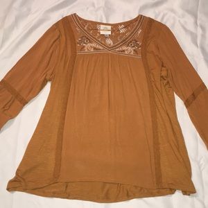 Mustard yellow blouse